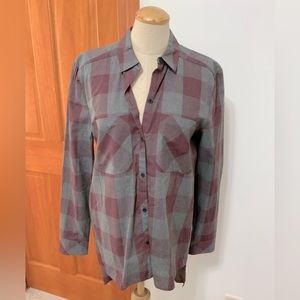 DKNY checkered button down shirt